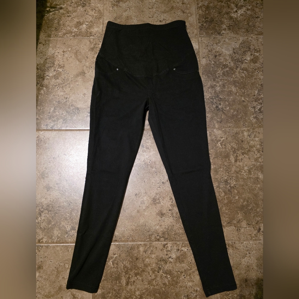 Time And Tru Black Maternity Jeggings